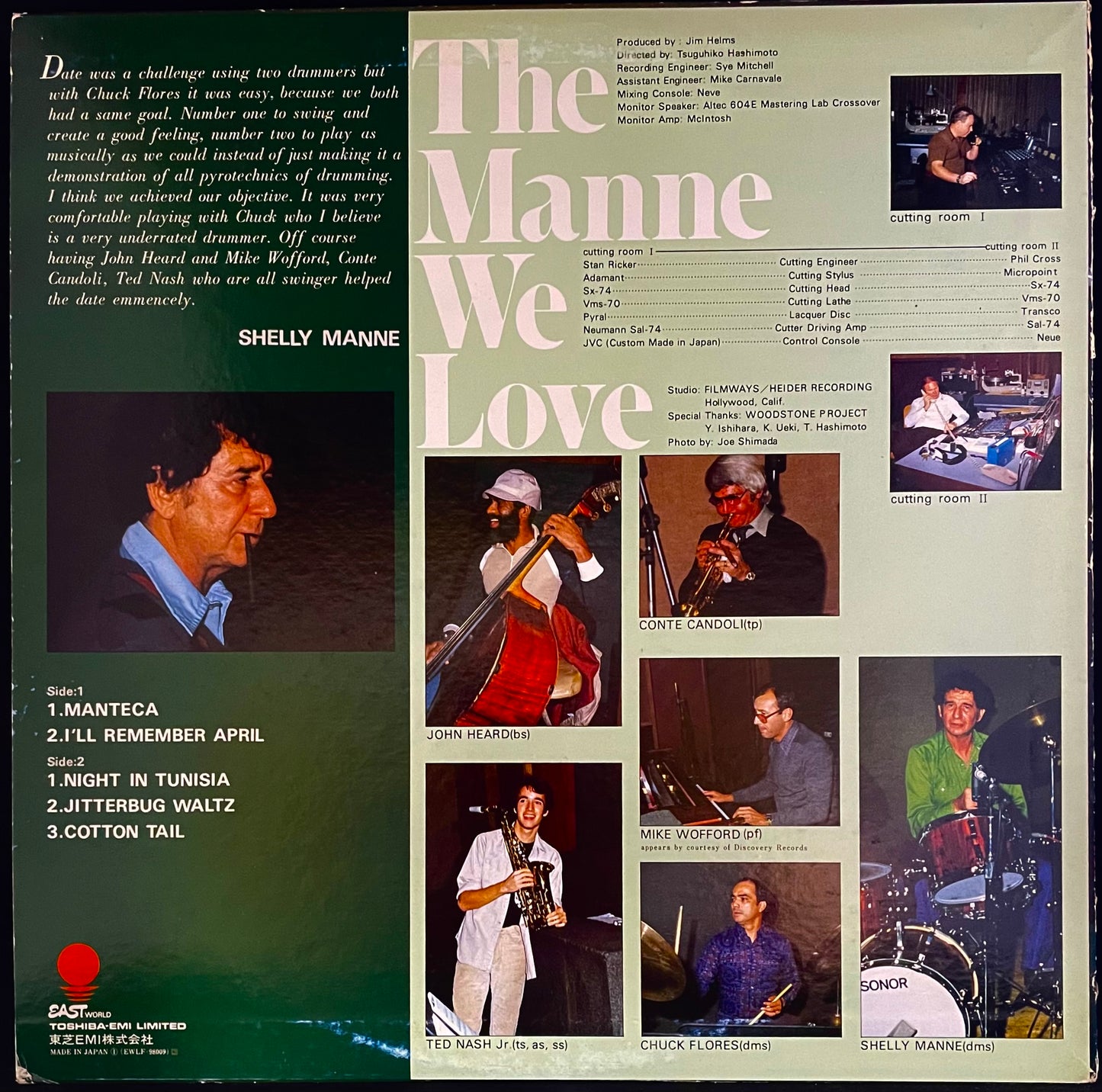 Shelly Manne & His Men – The Manne We Love - USED Vinyl LP