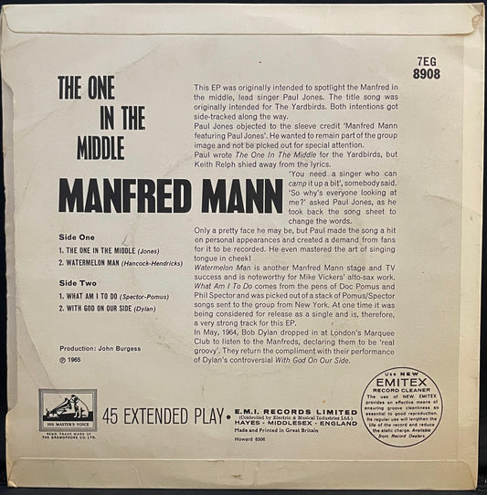 Manfred Mann – The One In The Middle – USED Vinyl 7" Single