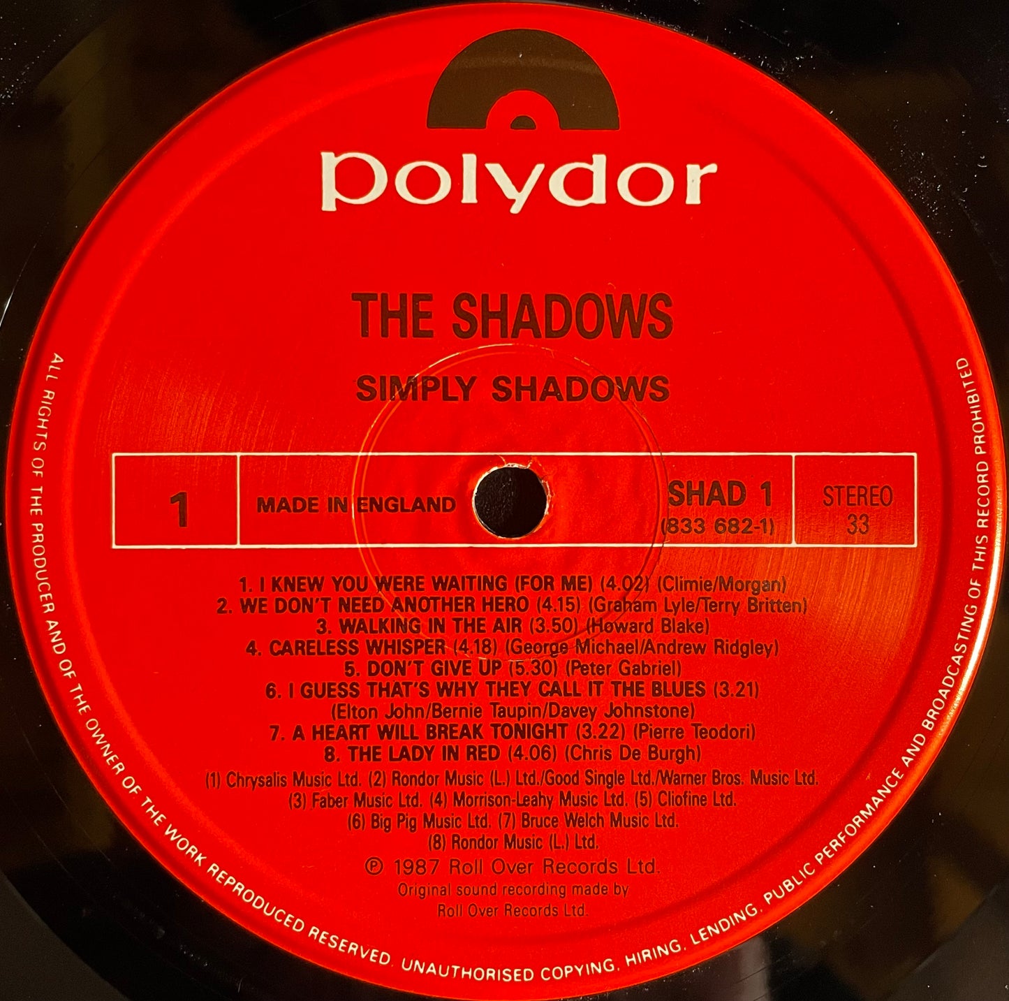 Shadows – Simply ... Shadows - USED Vinyl LP