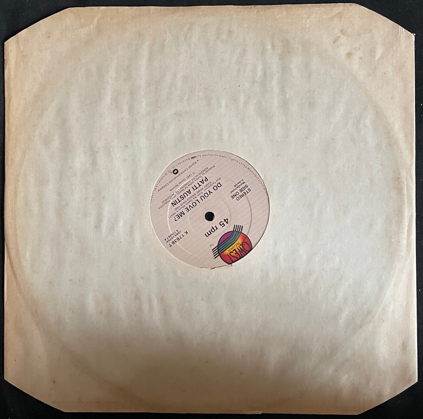 Patti Austin – Do You Love Me? (Special Re-mixed Version) - USED Vinyl 12" Single