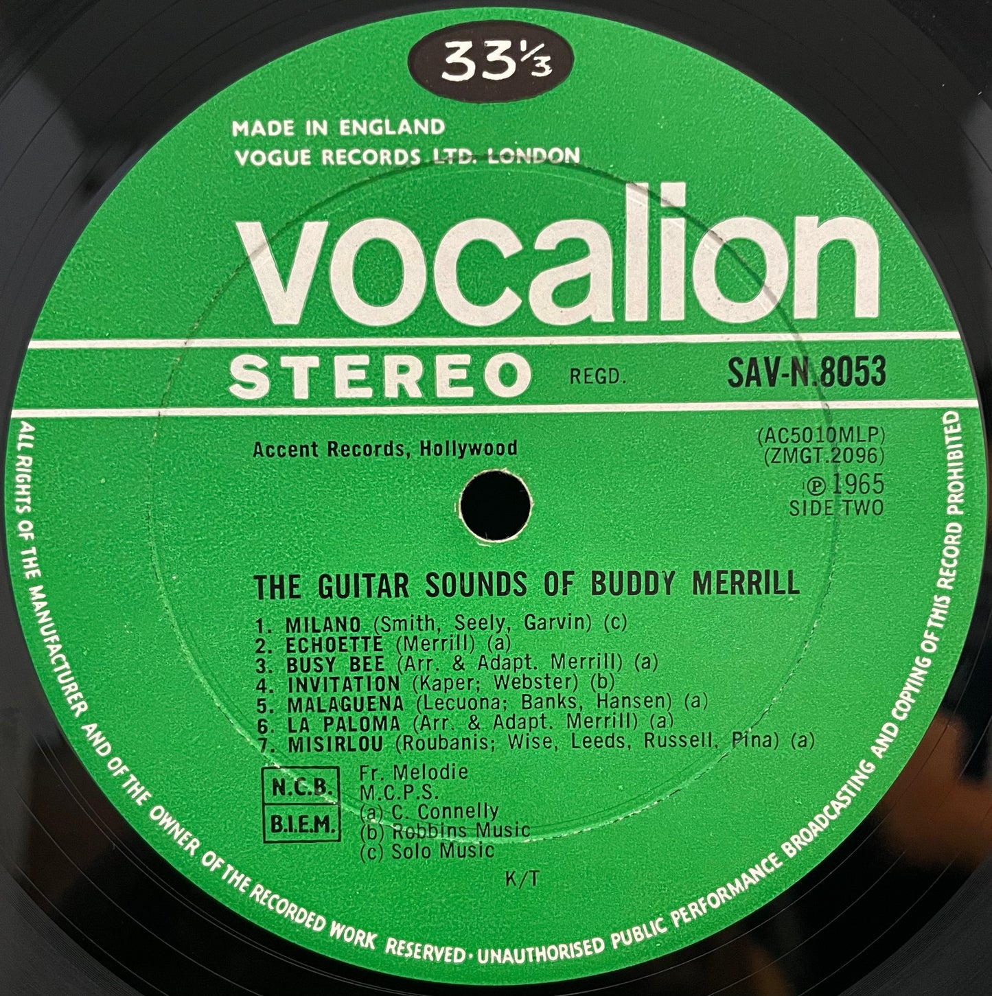 Buddy Merrill – The Guitar Sounds Of Buddy Merrill – gebrauchte Vinyl-LP