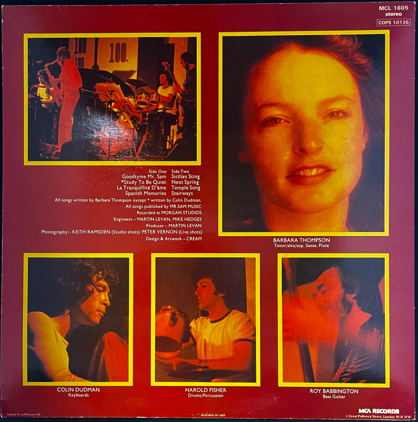 Barbara Thompson's Paraphernalia – Barbara Thompson's Paraphernalia - USED Vinyl LP