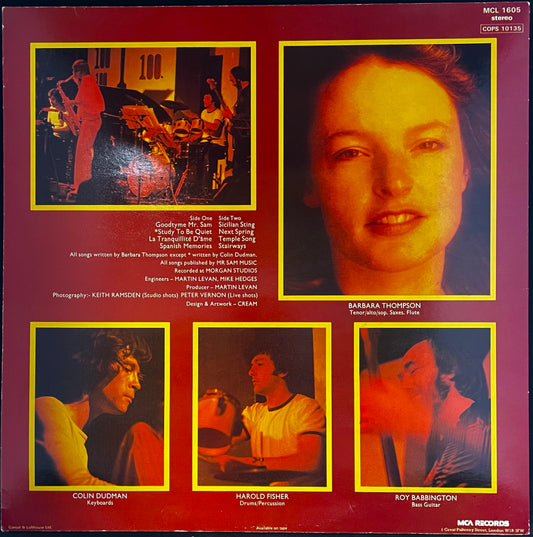 Barbara Thompson's Paraphernalia – Barbara Thompson's Paraphernalia - USED Vinyl LP