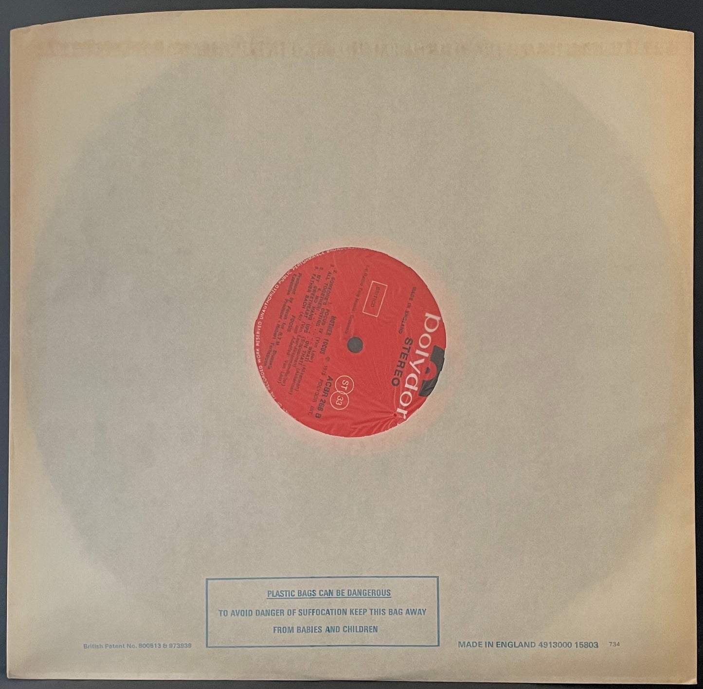 Focus – Mother Focus- USED Vinyl LP