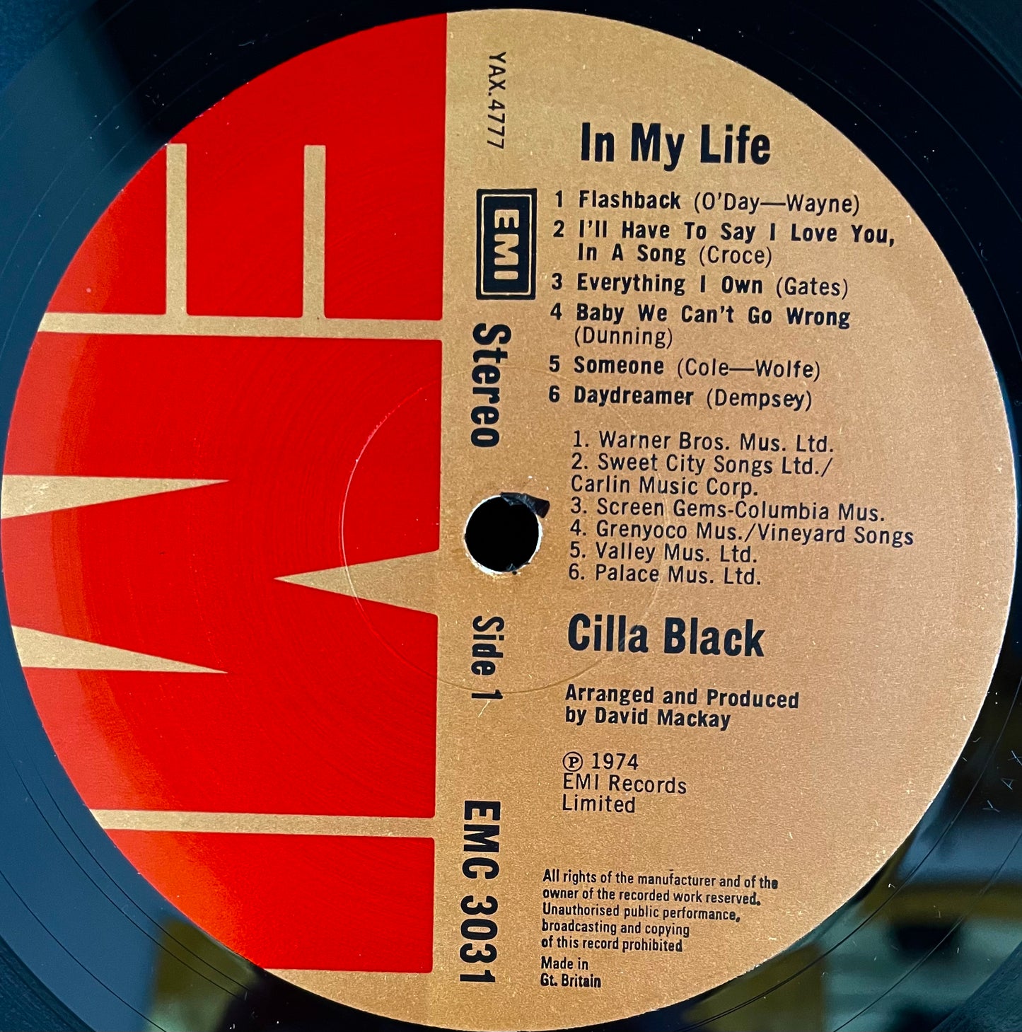 Cilla – In My Life - USED Vinyl LP