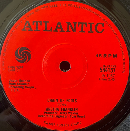 Aretha Franklin– (I Can't Get No) Satisfaction - USED Vinyl 7" Single