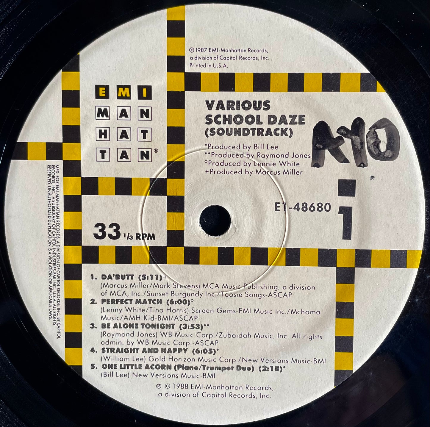 Various – School Daze (Original Motion Picture Soundtrack) - USED Vinyl LP