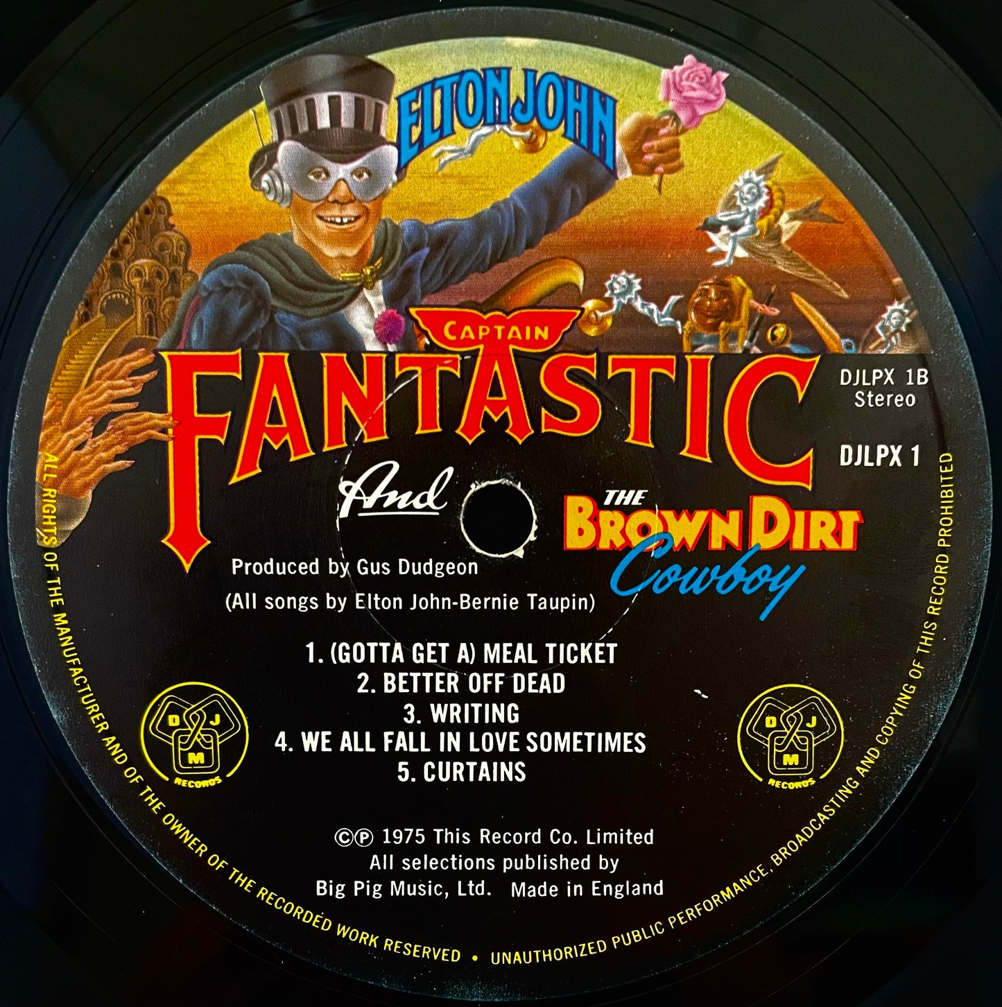 Elton John – Captain Fantastic And The Brown Dirt Cowboy - USED Vinyl LP