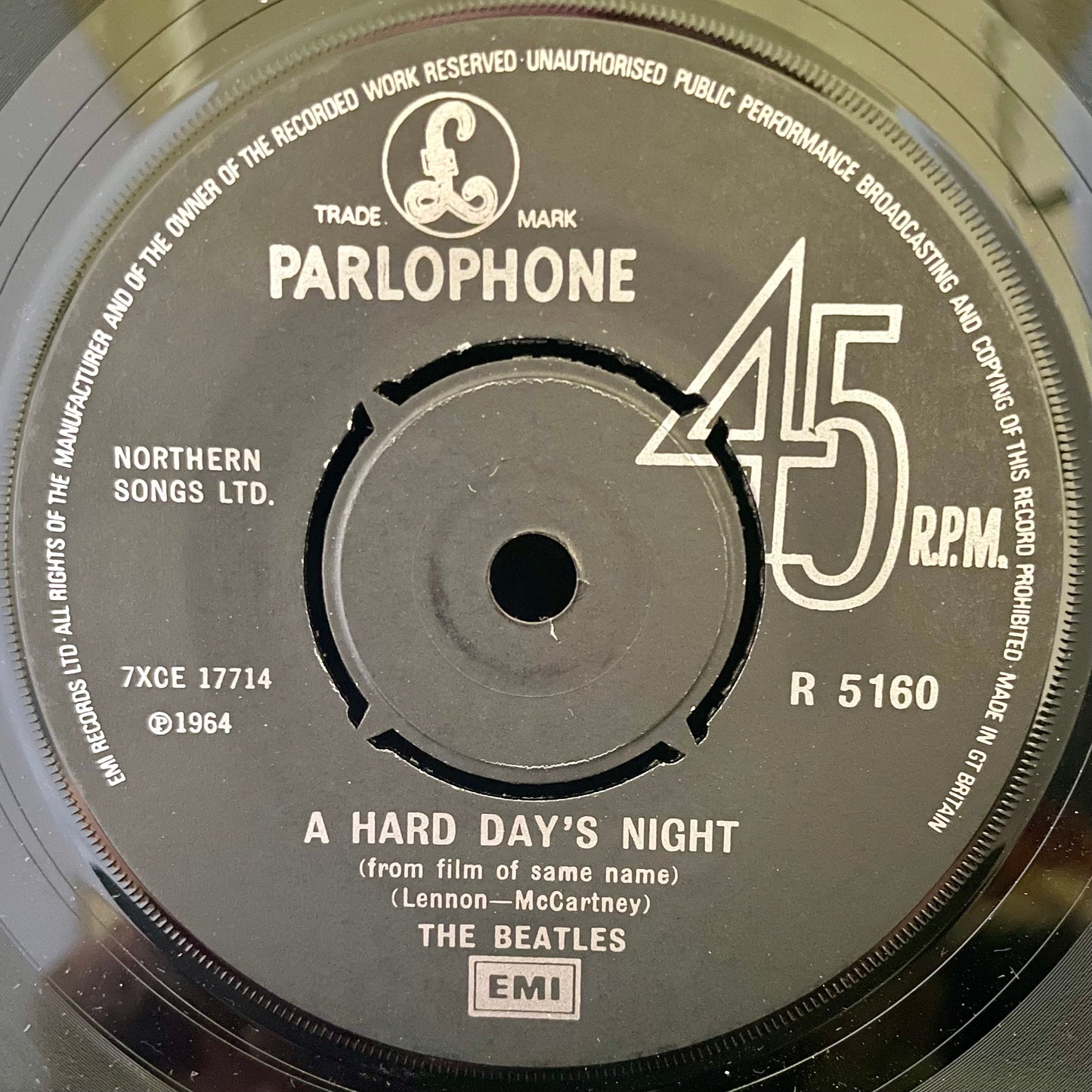 The Beatles – A Hard Day's Night c/w Things We Said Today - USED Vinyl 7" Single