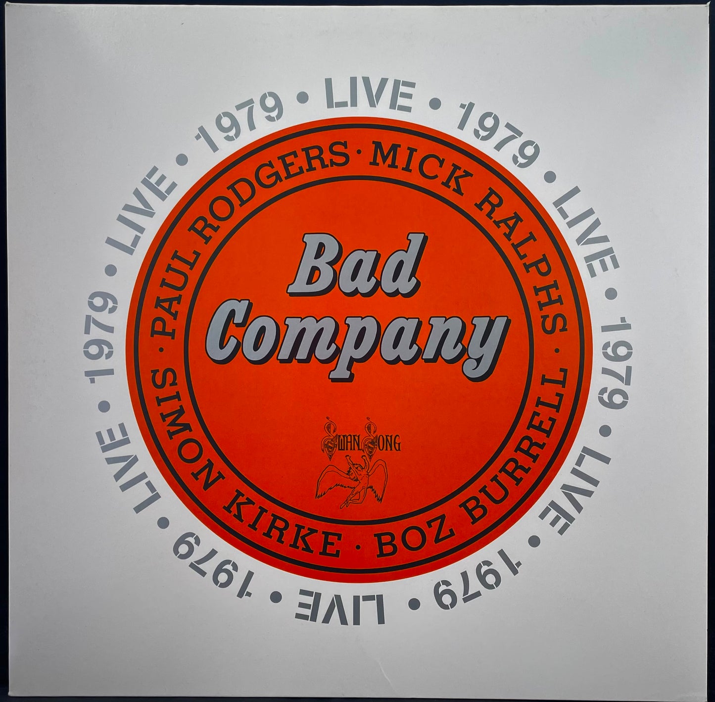 Bad Company – Live 1979 - USED Ltd Edition Transparent Orange Vinyl 2LP