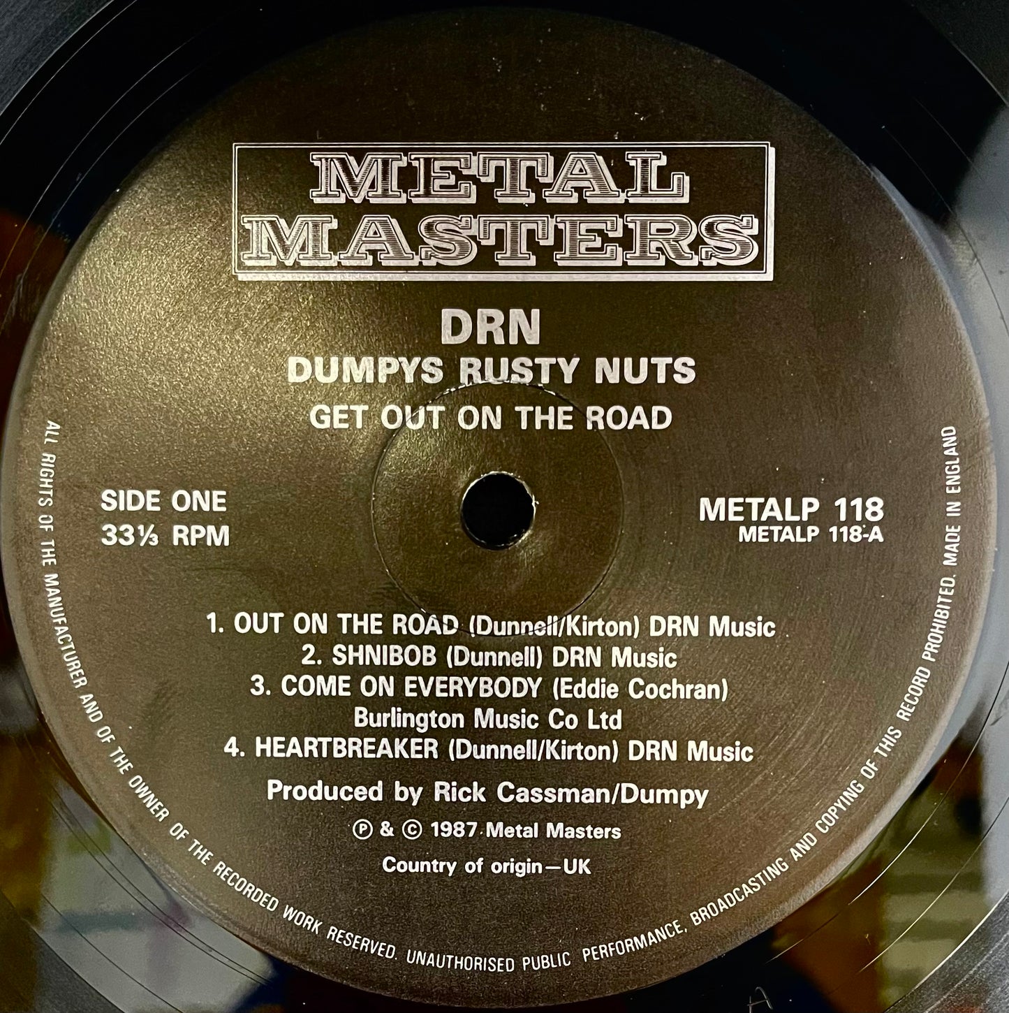Dumpy's Rusty Nuts – Get Out On The Road! - USED Vinyl LP