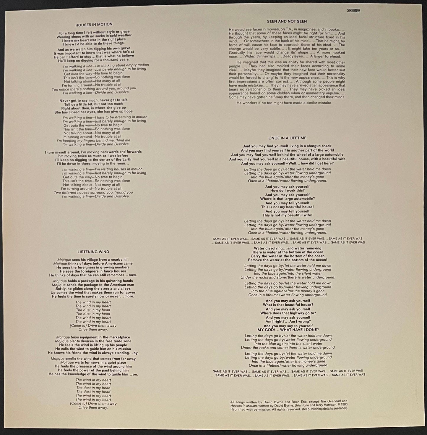 Talking Heads – Remain In Light - USED Vinyl LP