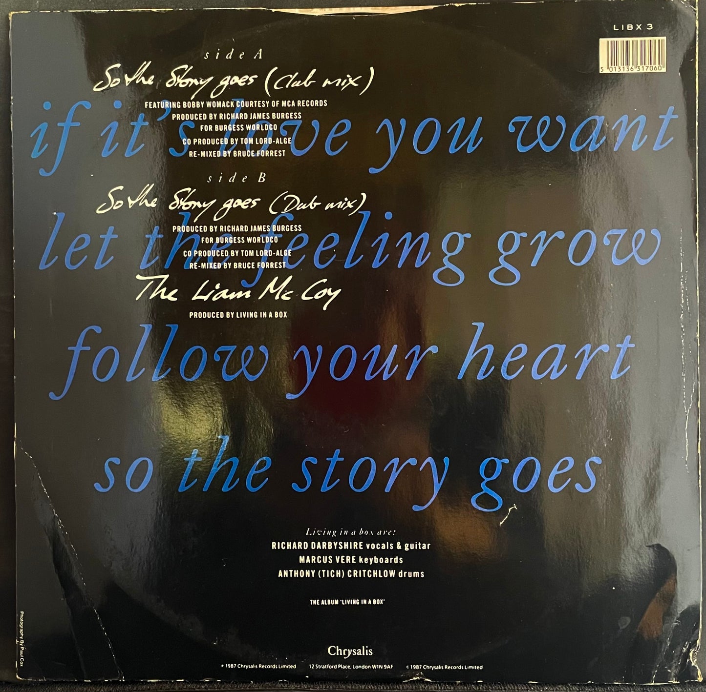 Living In A Box – So The Story Goes - USED Vinyl 12" Single