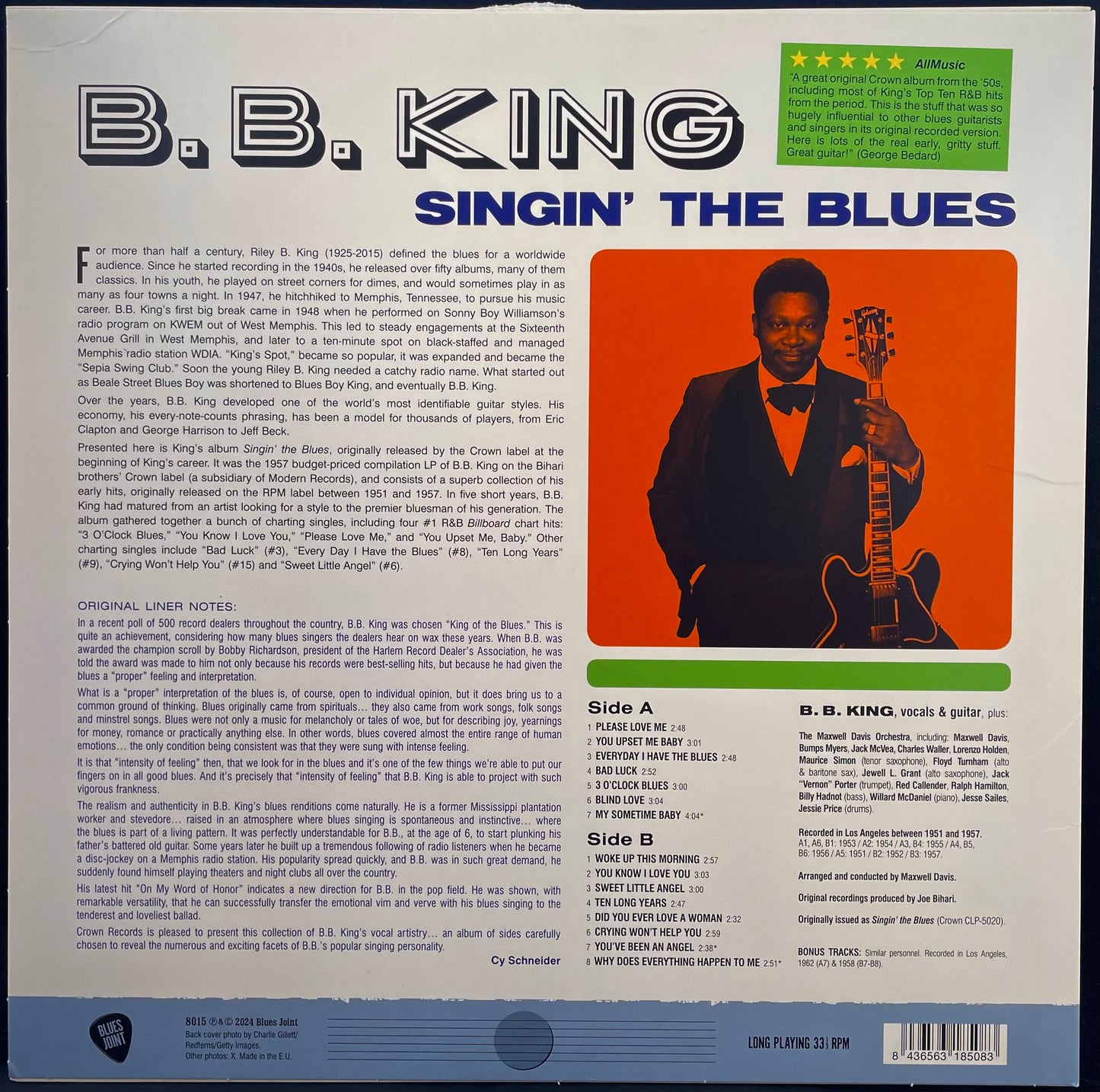 B.B. King – Singin' The Blues - USED Vinyl LP