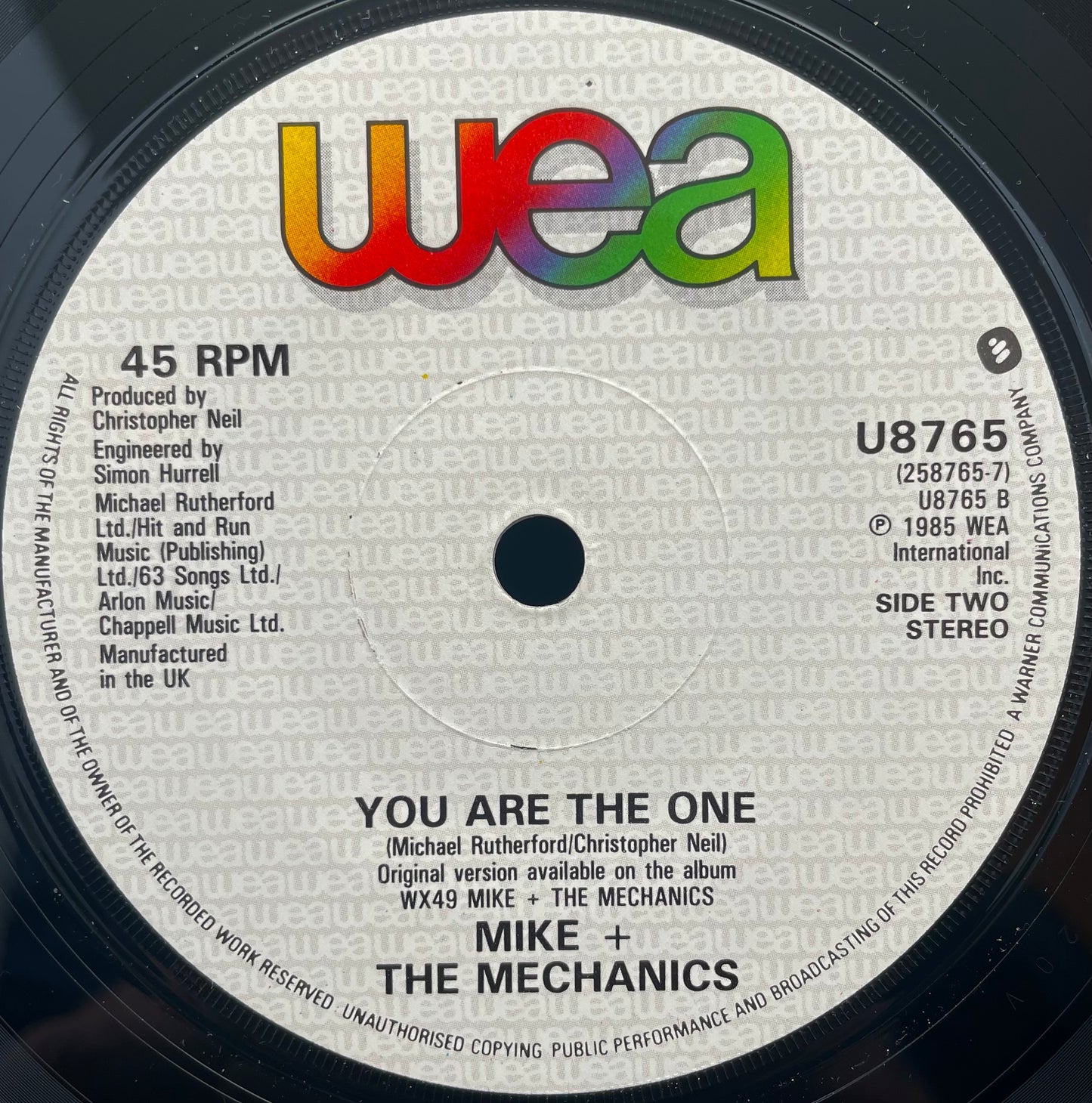 Mike &amp; The Mechanics – All I Need Is A Miracle – gebrauchte 7"-Vinyl-Single