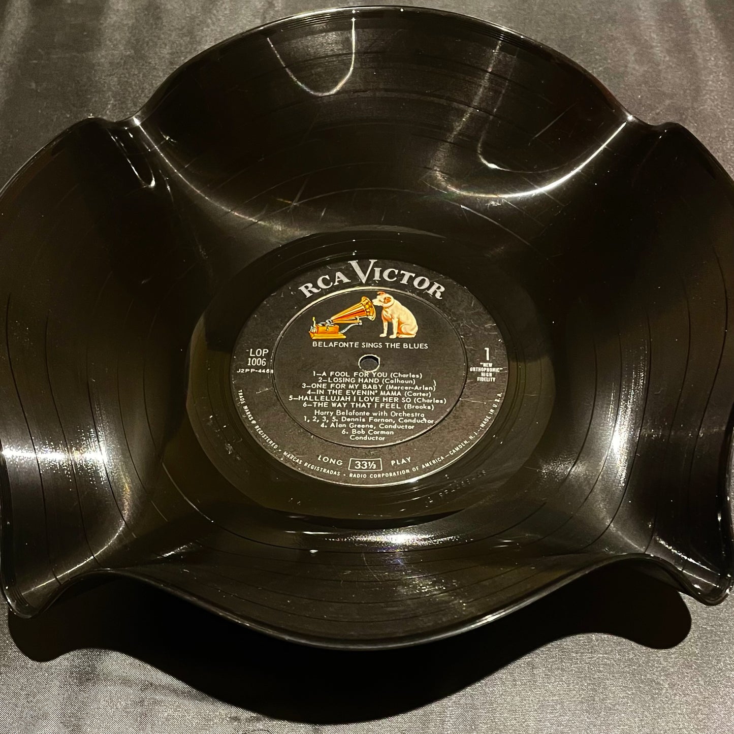 The 'RCA Nipper' 12" Vinyl Record Bowl