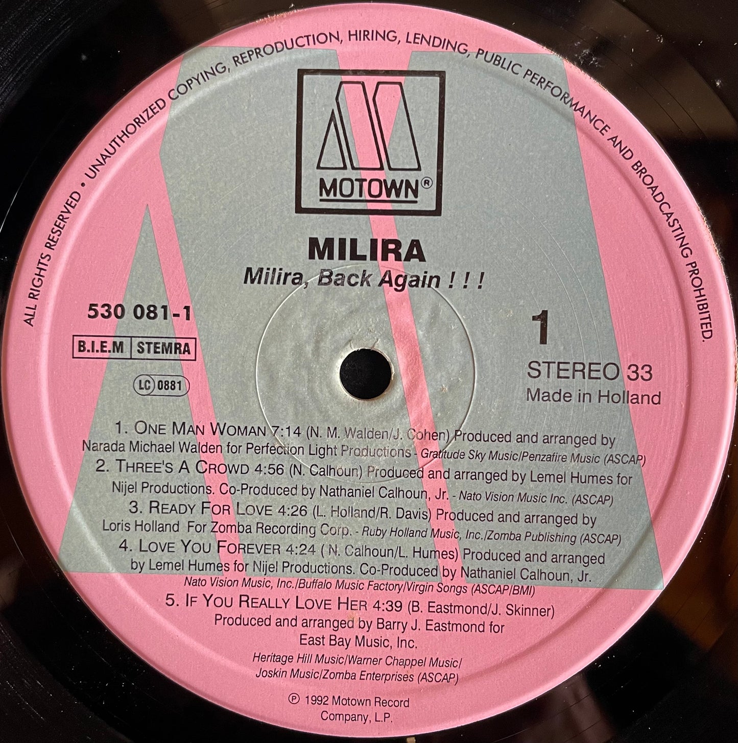 Milira – Back Again!!! - USED Vinyl LP