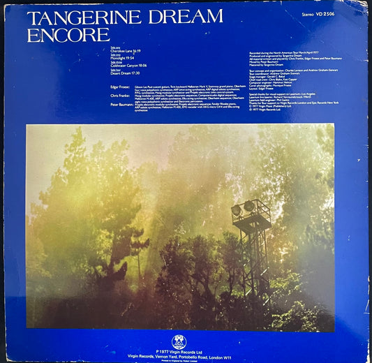 Tangerine Dream – Encore - USED Vinyl 2LP