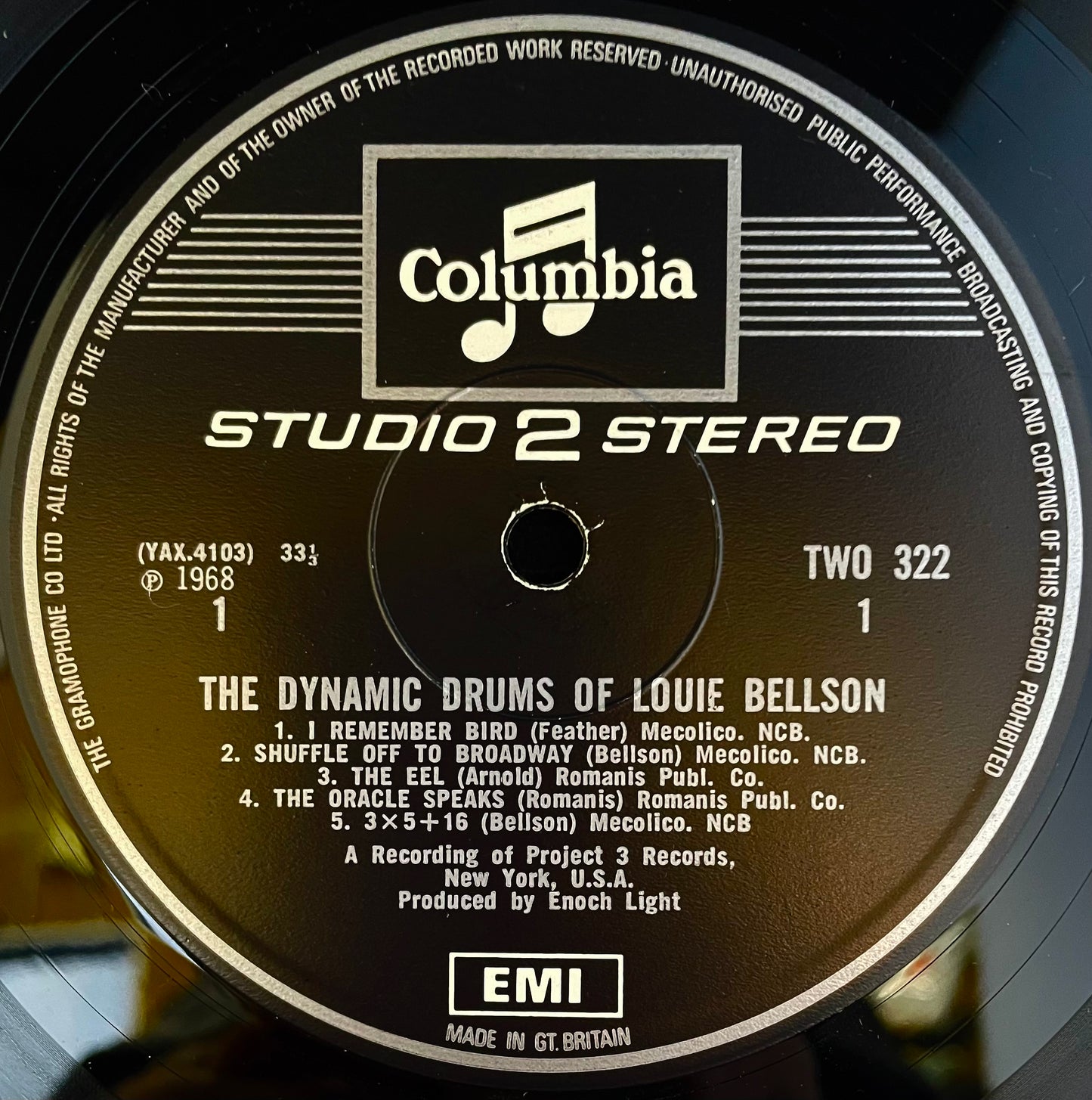 Louie Bellson – The Dynamic Drums Of Louie Bellson - USED Vinyl LP