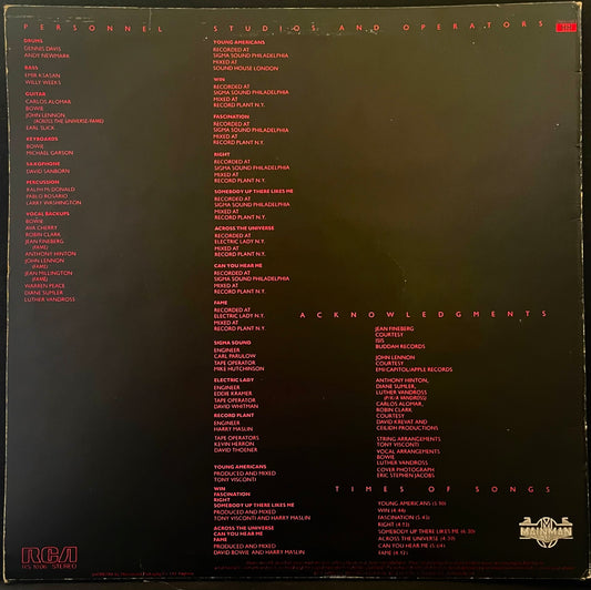David Bowie – Young Americans - USED Vinyl LP