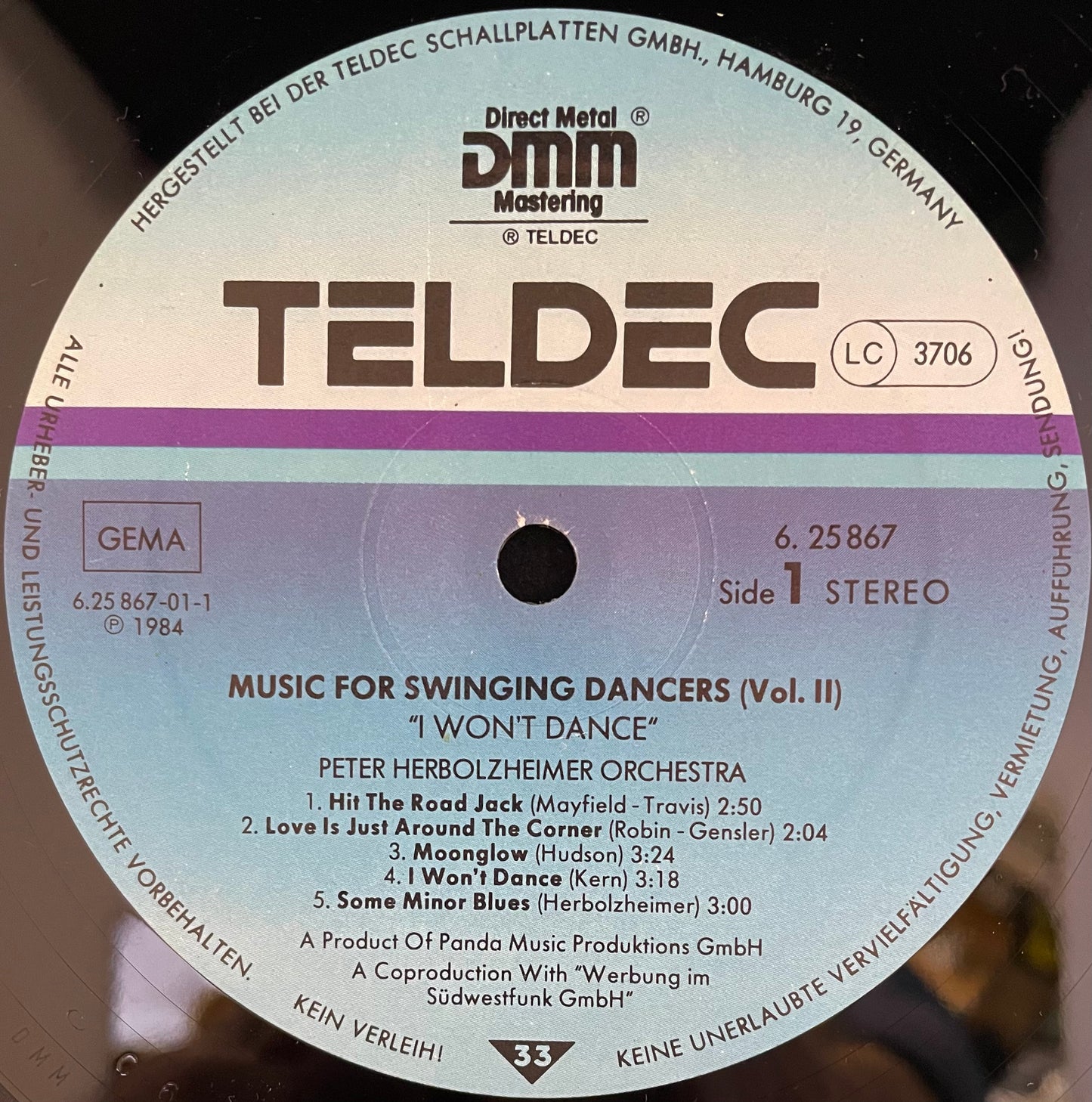 The Peter Herbolzheimer Orchestra – Music For Swinging Dancers I Won't Dance Vol. 2 - USED Vinyl LP
