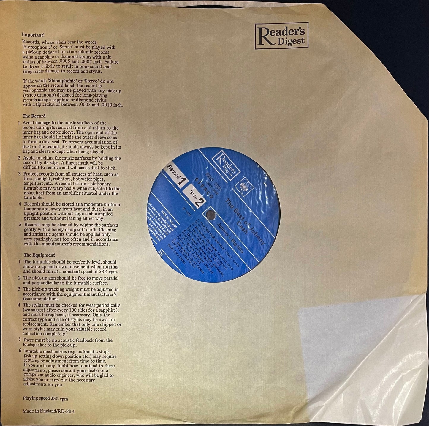 Johnny Cash – The Best Of Johnny Cash - USED Vinyl 6LP Box Set