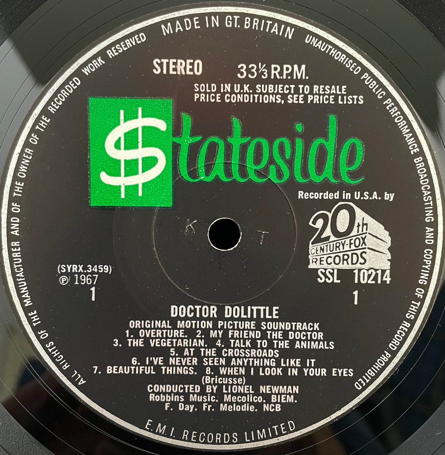 Leslie Bricusse – Doctor Dolittle – Original-Filmsoundtrack – gebrauchte Vinyl-LP