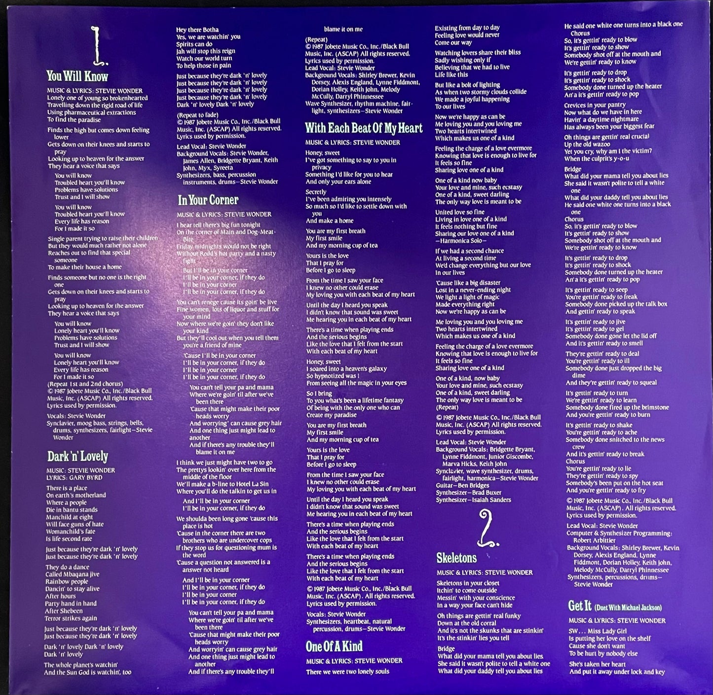 Stevie Wonder – Characters - USED Vinyl LP