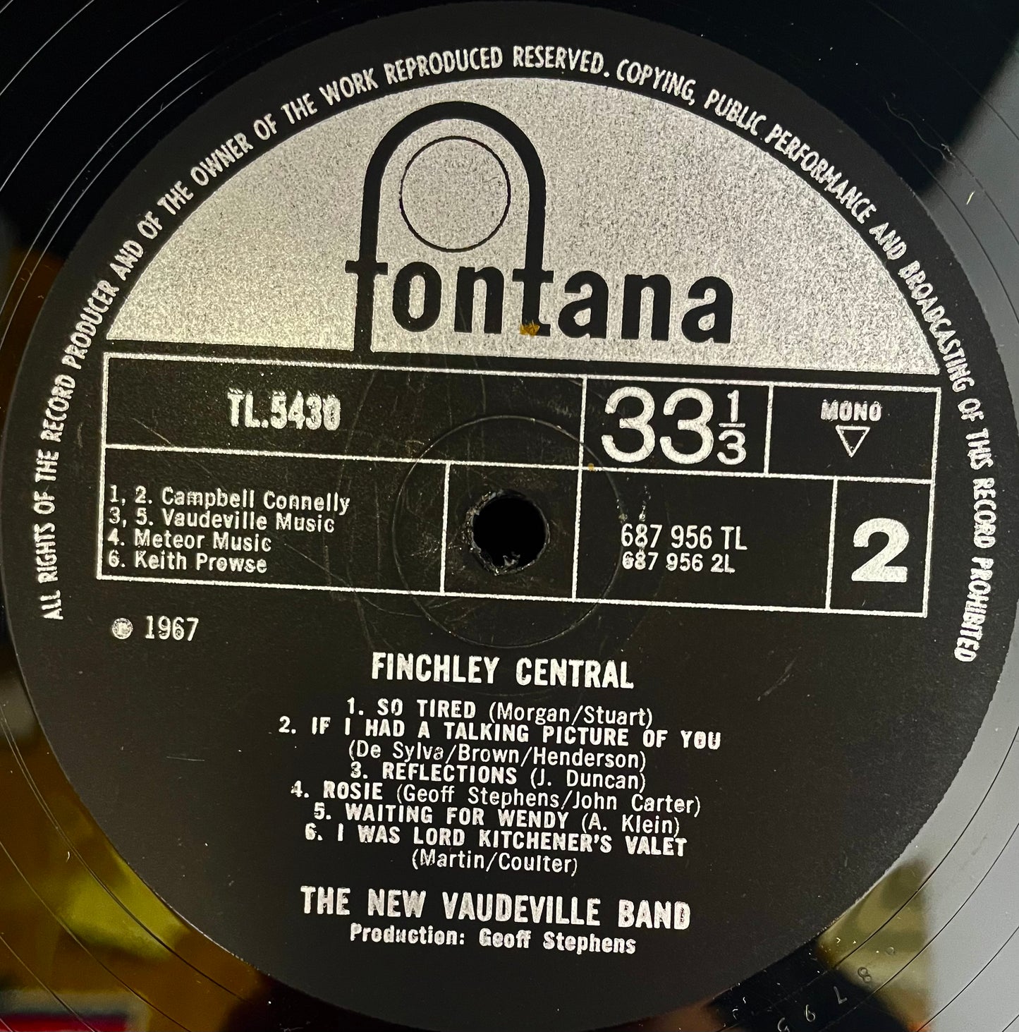 The New Vaudeville Band – Finchley Central- USED Vinyl LP MONO