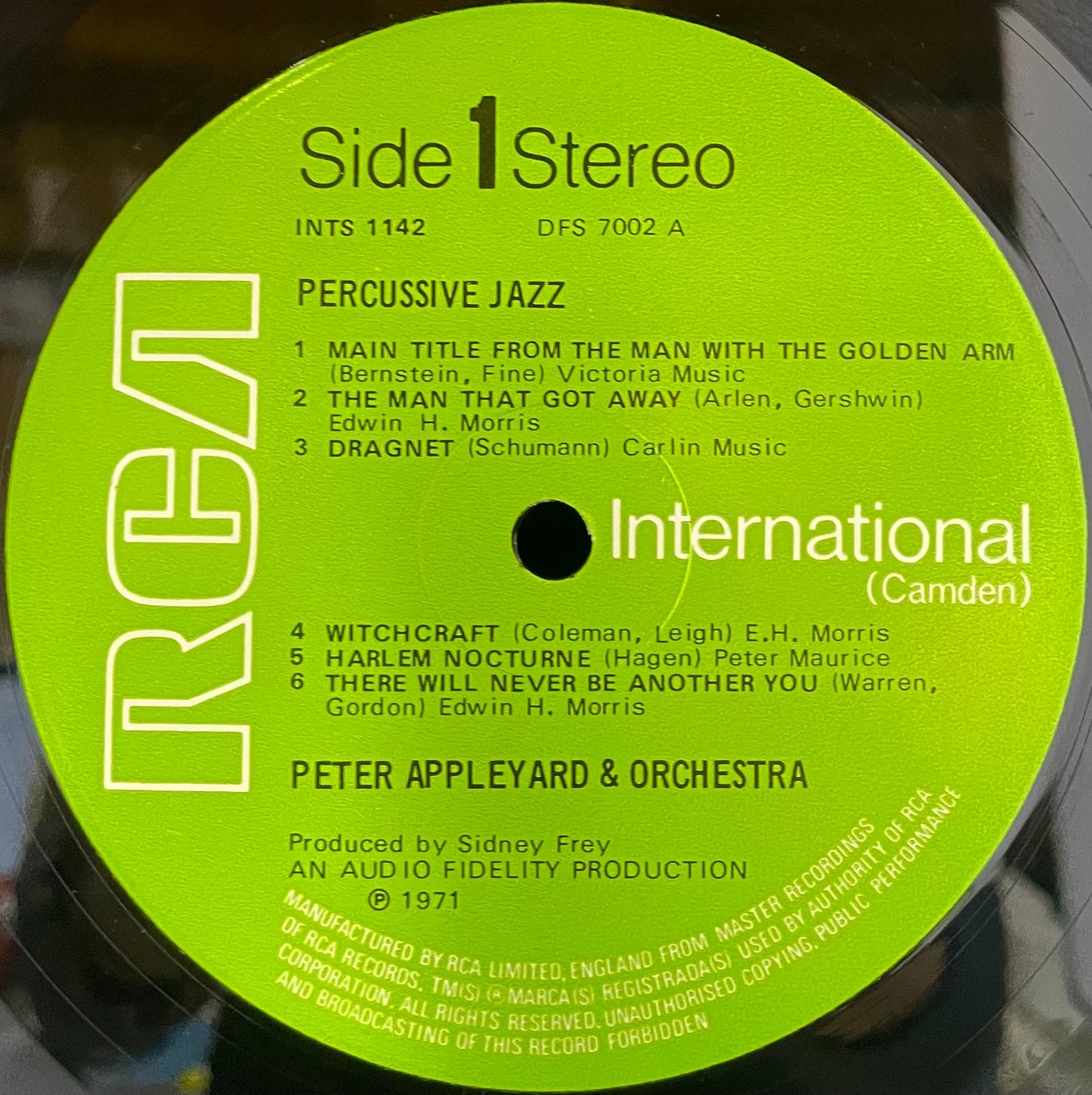 Peter Appleyard & Orchestra – Per-cus-sive Jazz - USED Vinyl LP