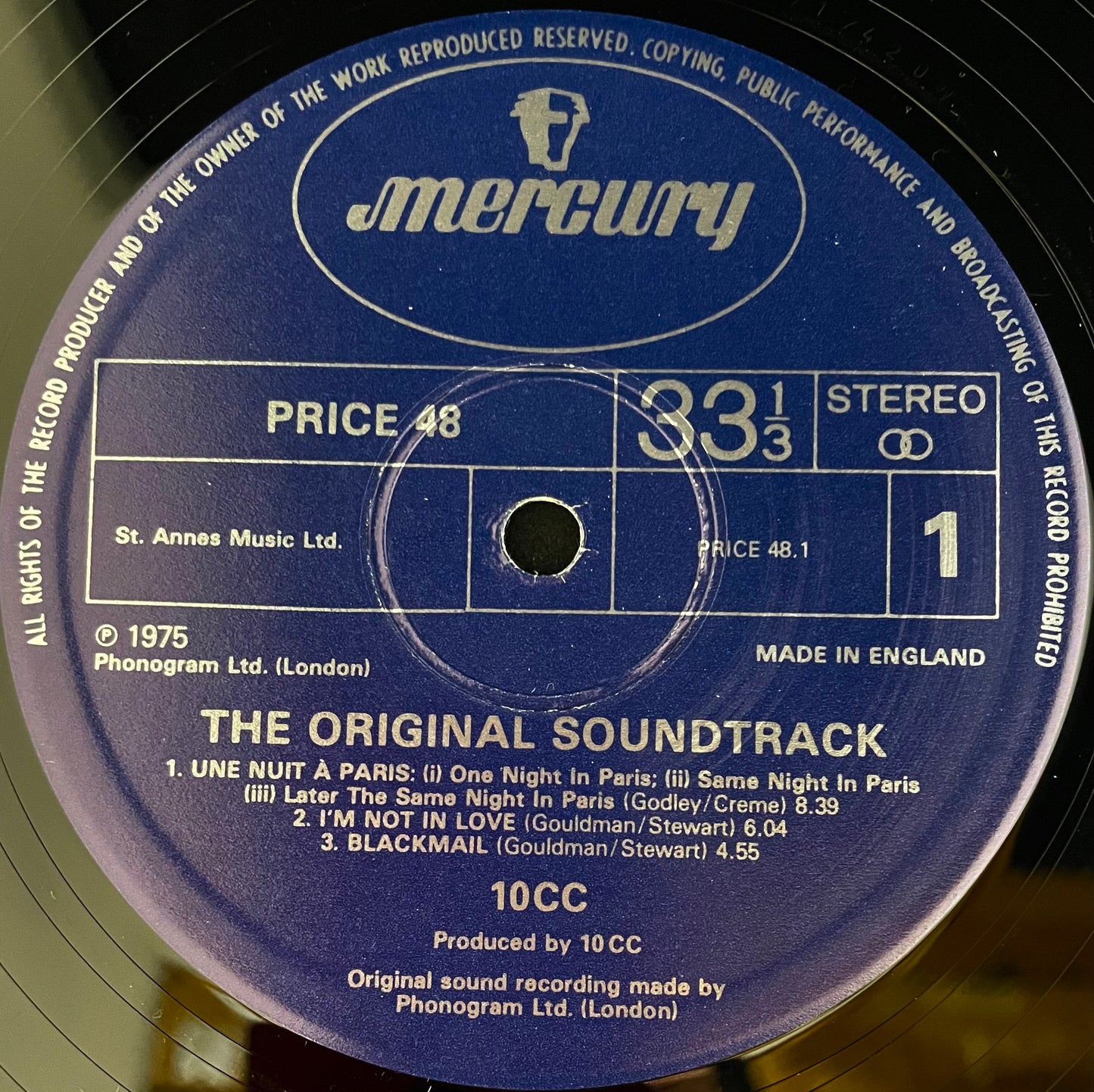 10cc – The Original Soundtrack - USED Vinyl LP