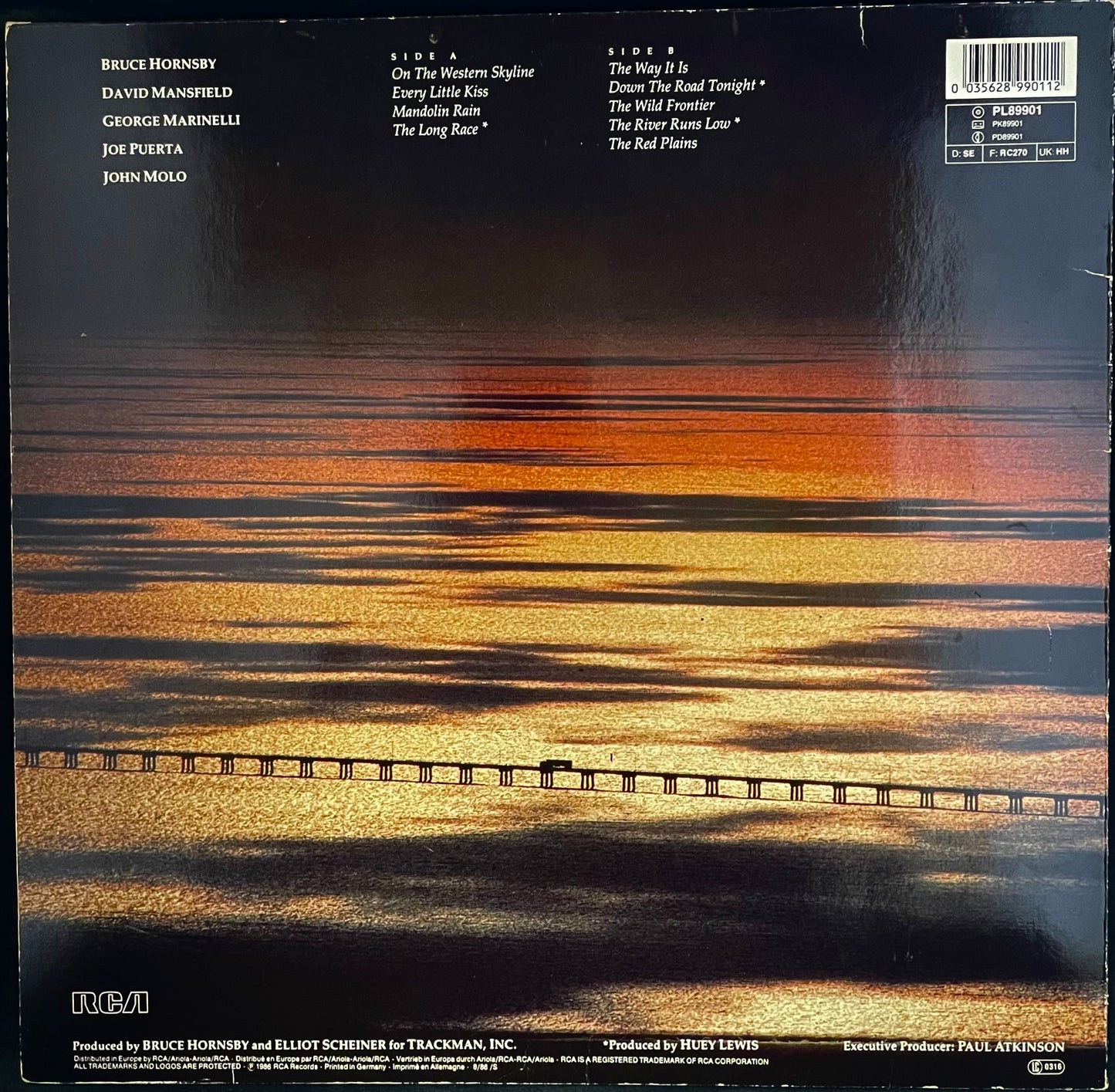 Bruce Hornsby And The Range – The Way It Is - USED Vinyl LP