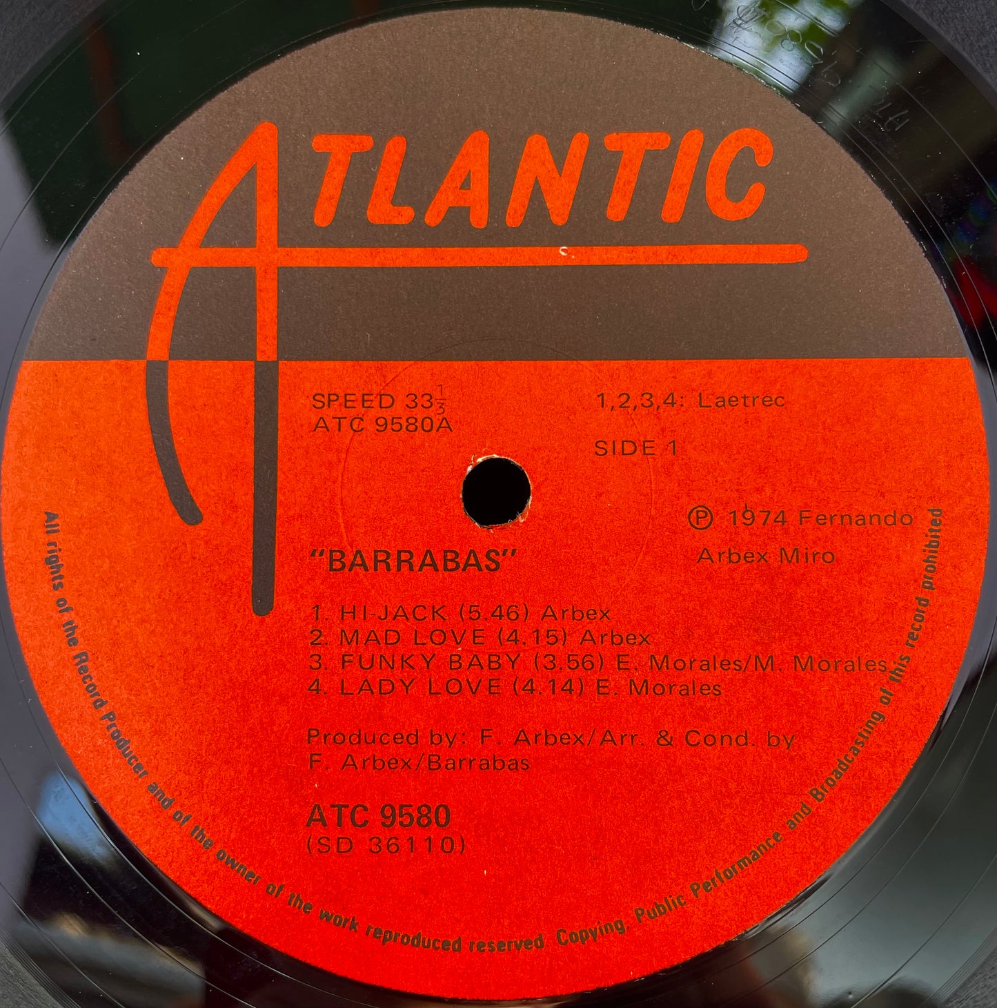 Barrabas – Hi-Jack - USED Vinyl LP