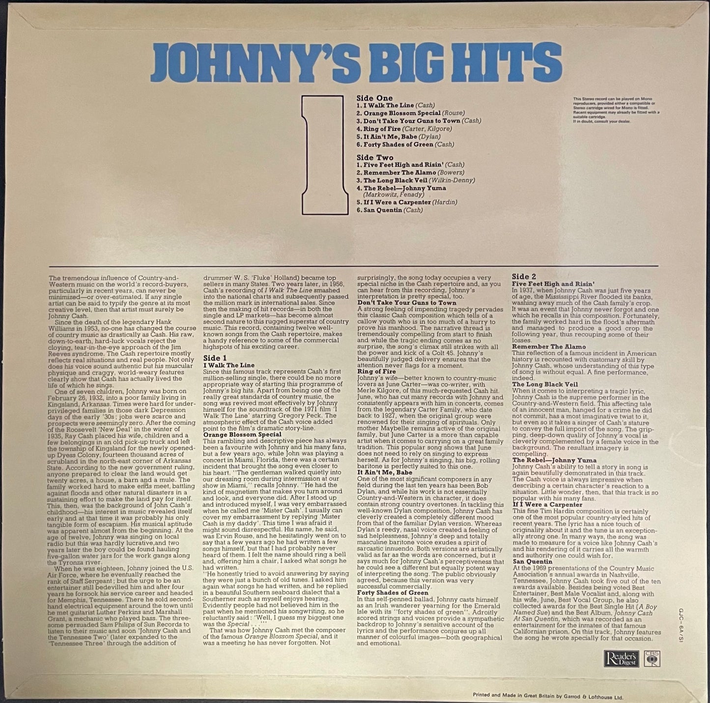 Johnny Cash – The Best Of Johnny Cash - USED Vinyl 6LP Box Set