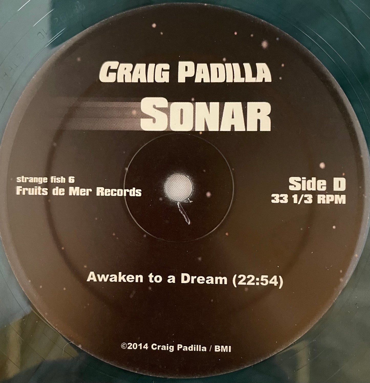Craig Padilla – Sonar - USED Vinyl 2LP Light Green/Blue Translucent Marbled Limited Edition