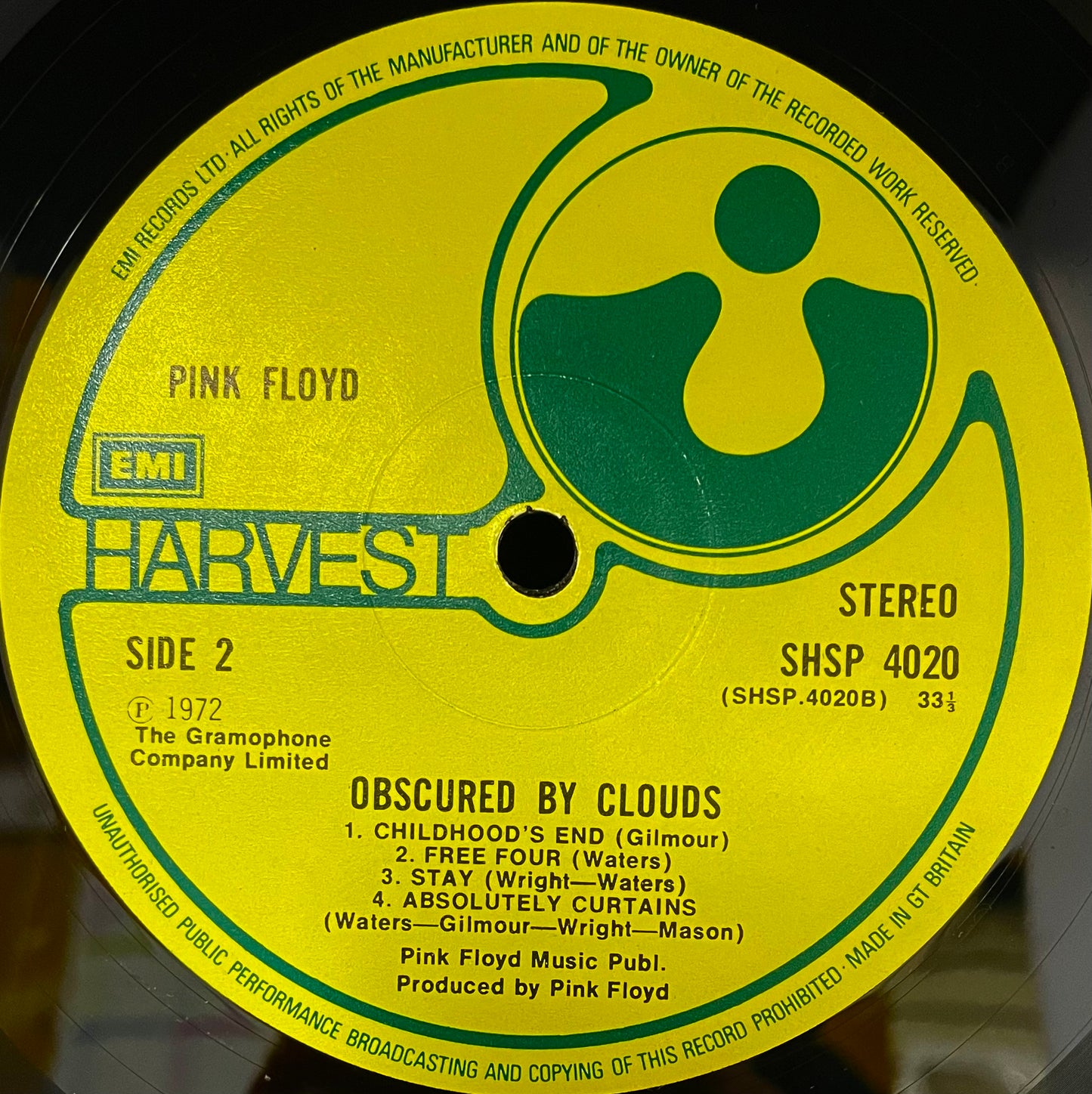 Pink Floyd – Obscured By Clouds - USED Vinyl LP