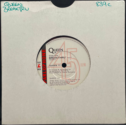 Queen – Breakthru – gebrauchte 7"-Vinyl-Single