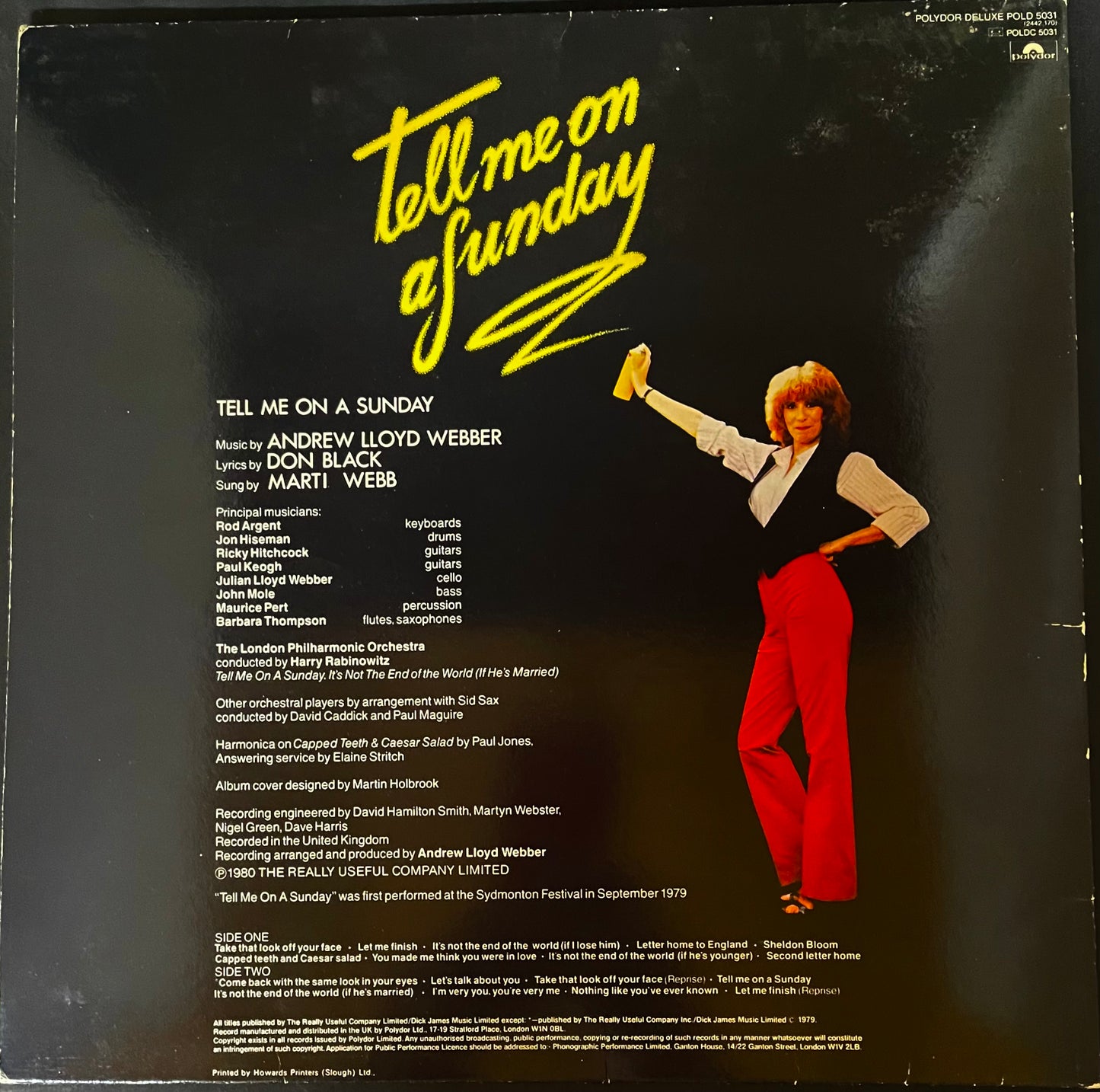 Marti Webb – Tell Me On A Sunday - USED Vinyl LP