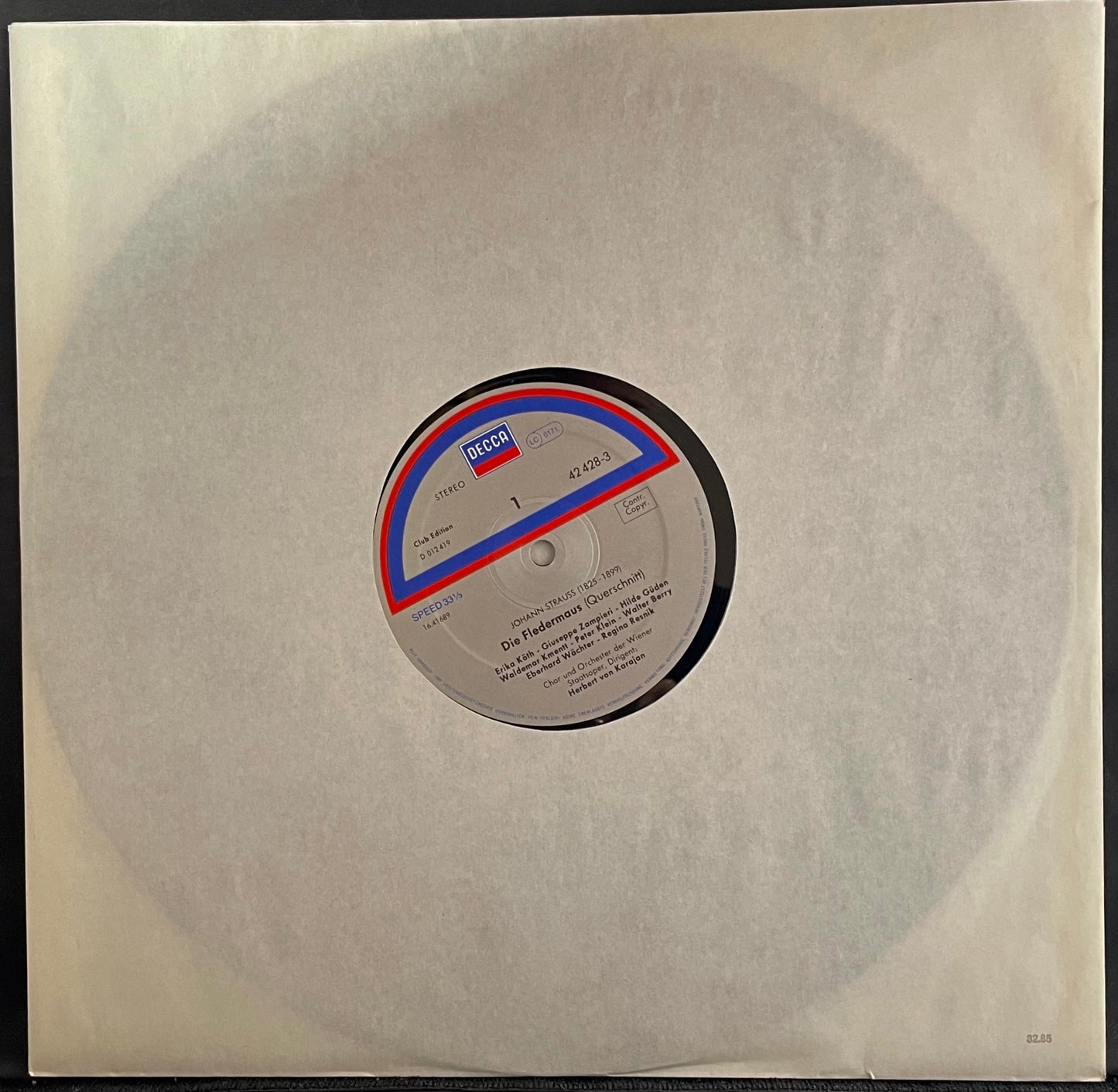 Johann Strauss & V/A – Die Fledermaus (Querschnitt) - USED Vinyl LP