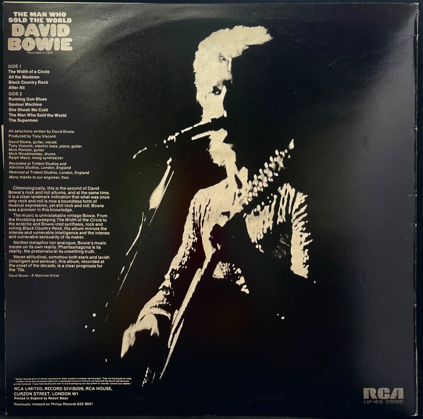 David Bowie – The Man Who Sold The World - USED Vinyl LP