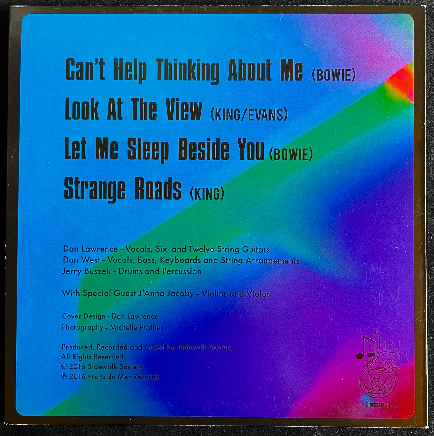 Sidewalk Society – Can't Help Thinking About Me - USED Vinyl 7" EP SMOKE Vinyl