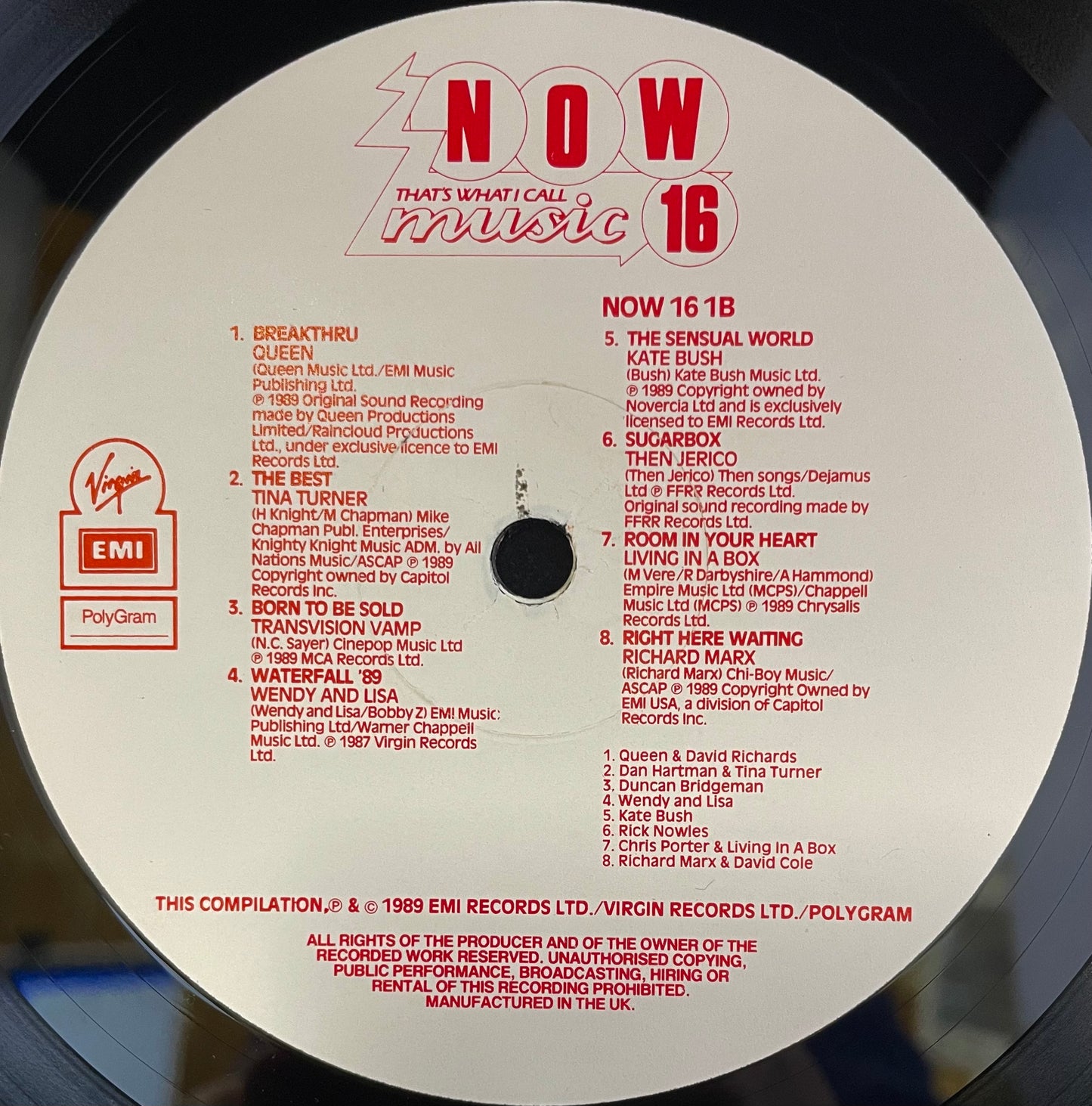 Various – Now That's What I Call Music 16 - USED Vinyl 2LP