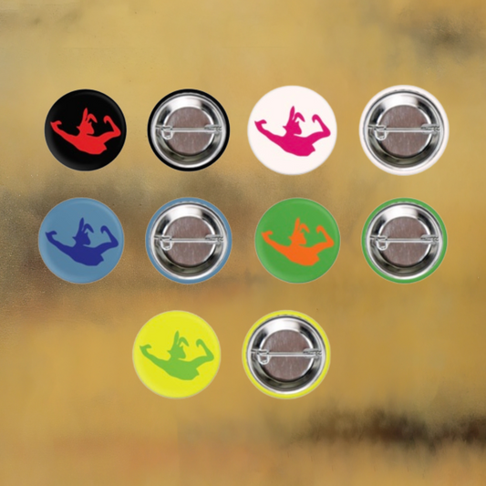 Official Echo & The Bunnymen set of 5 Bunny Creature Vintage Button Badges