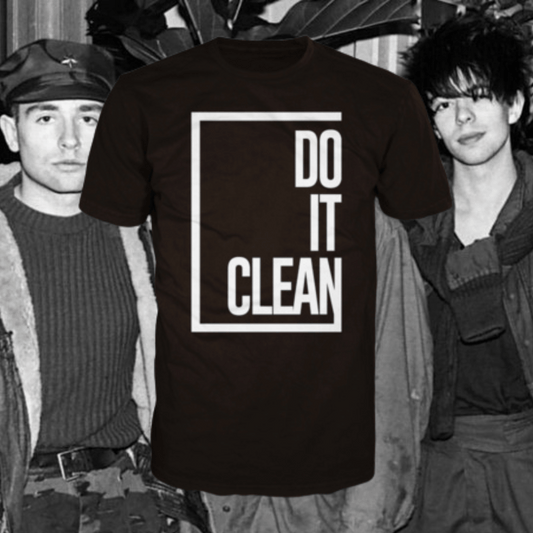 Official Echo & The Bunnymen 'Do It Clean' Lyric Shirt