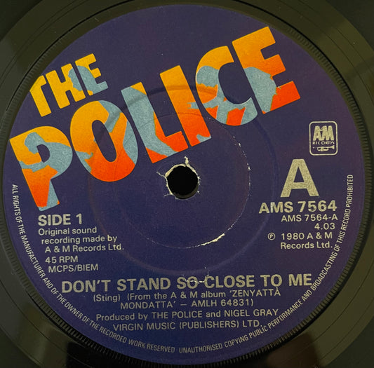 The Police – Don't Stand So Close To Me - USED Vinyl 7" Single