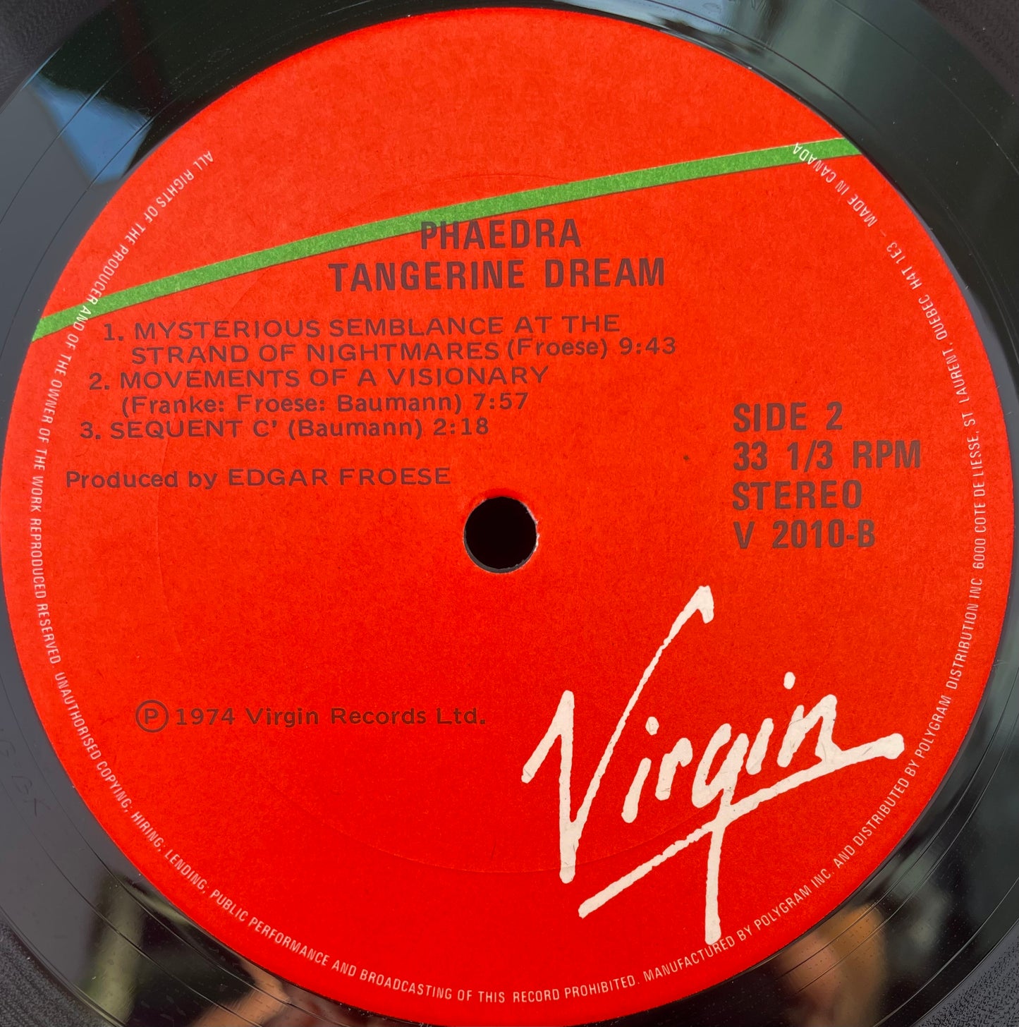 Tangerine Dream – Phaedra - USED Vinyl LP