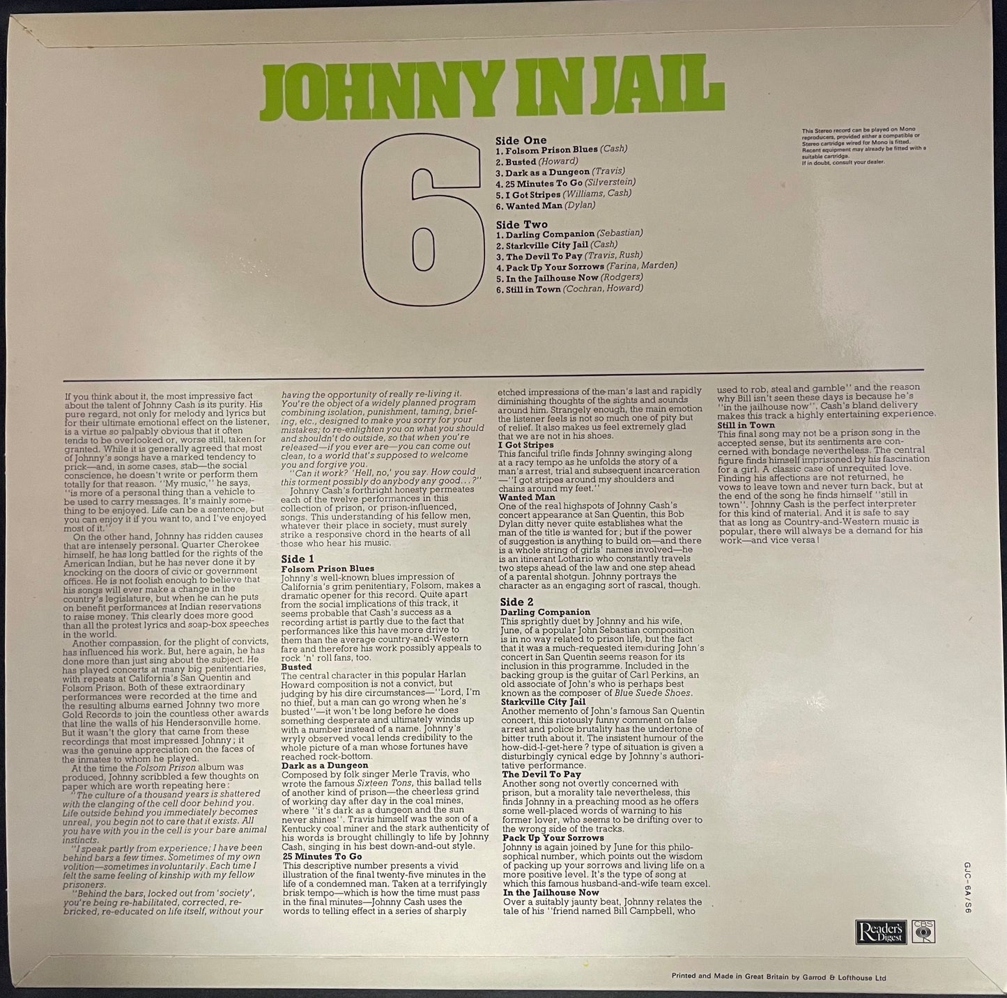 Johnny Cash – The Best Of Johnny Cash - USED Vinyl 6LP Box Set