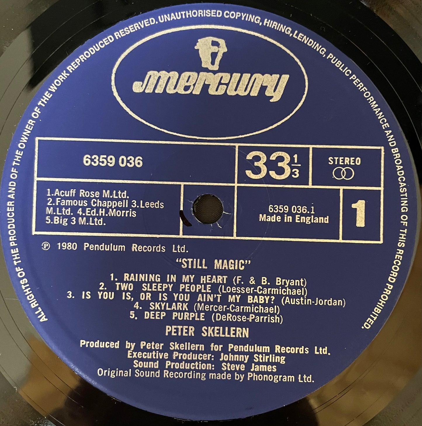 Peter Skellern – Still Magic - USED Vinyl LP