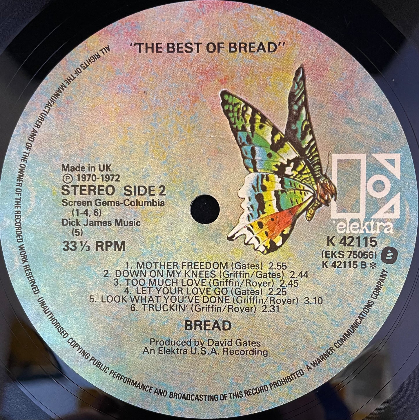 Bread – The Best Of Bread - USED Vinyl LP