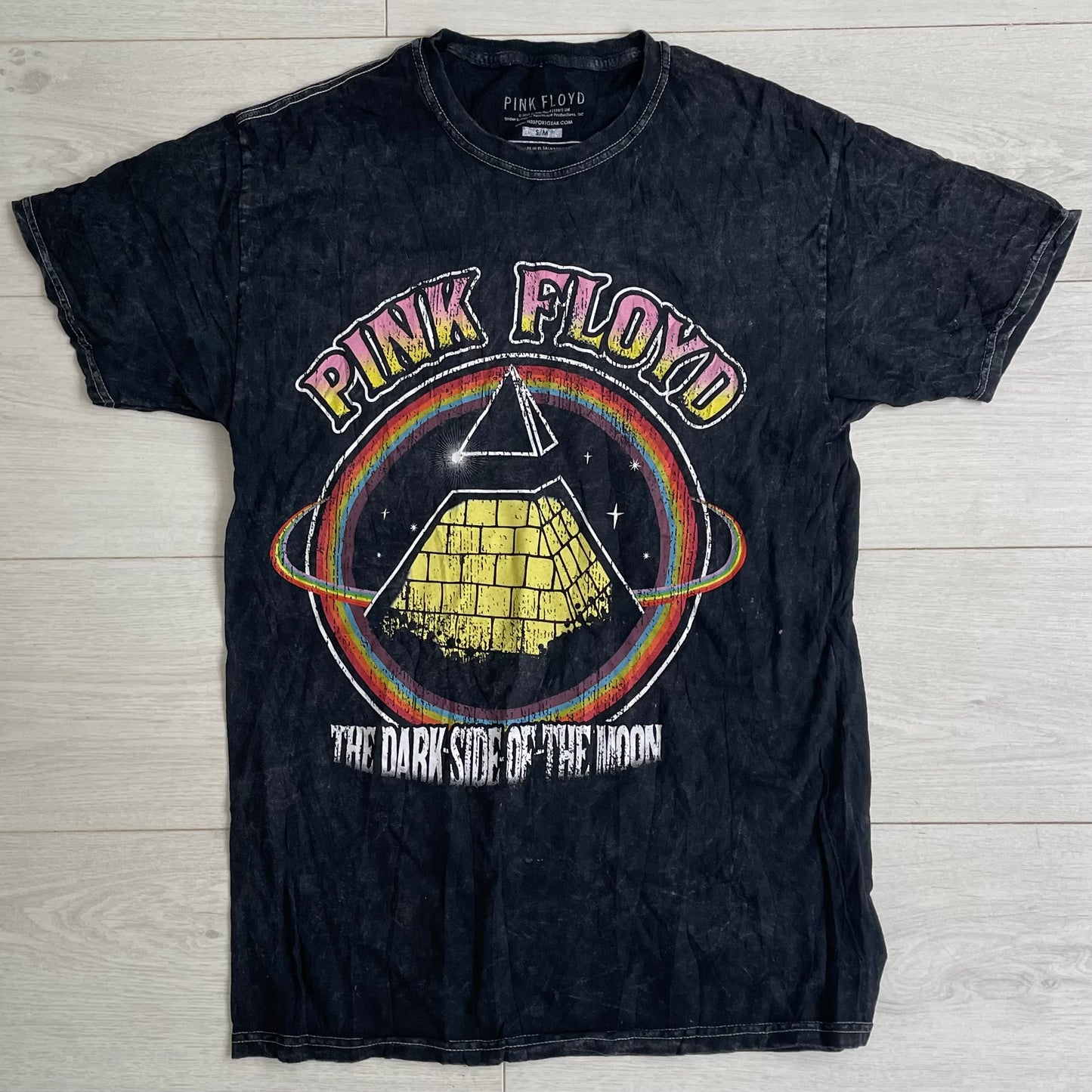 Pink Floyd - Dark Side of The Moon Pyramid - Vintage T-Shirt (S/M)